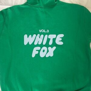 White fox hoodie